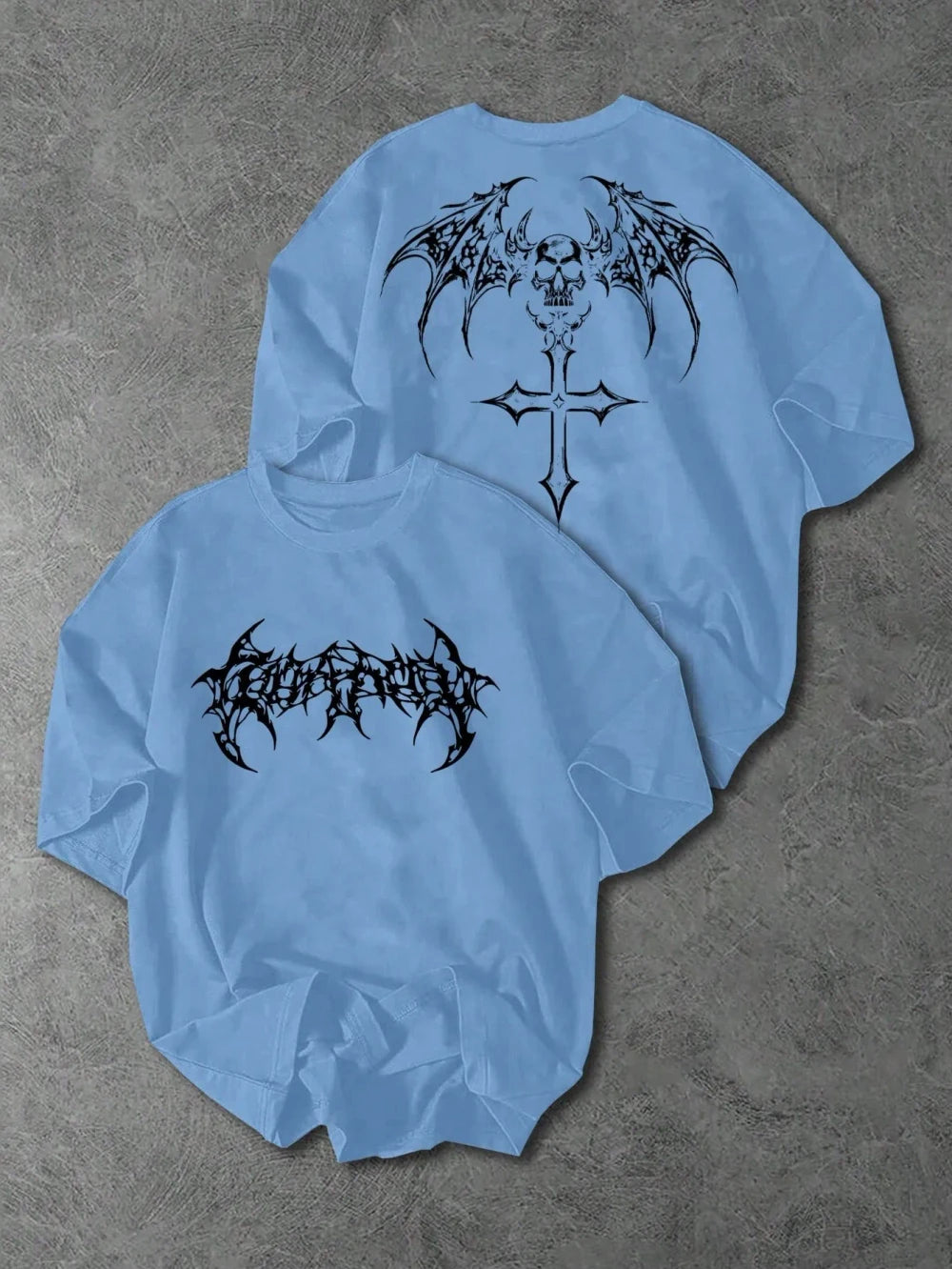 Graphic Wings Print T-shirt
