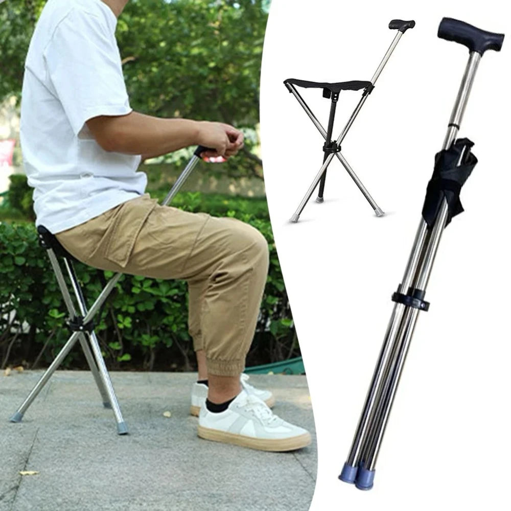 Foldable Walking Stick Seat