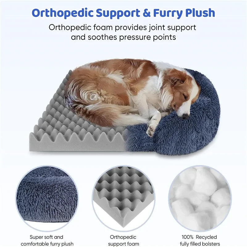 Plush Dog Sleeping Bed
